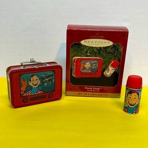 1999 Hallmark Howdy Doody Keepsake Ornament Lunchbox & Thermos